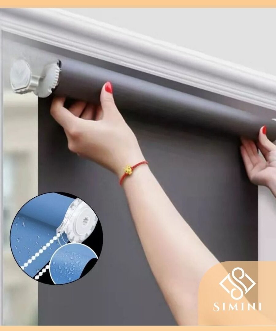 Rèm cuốn, Rèm cuốn không cần khoan, rèm che cửa sổ chống nắng cản sáng có đặt theo yêu cầu