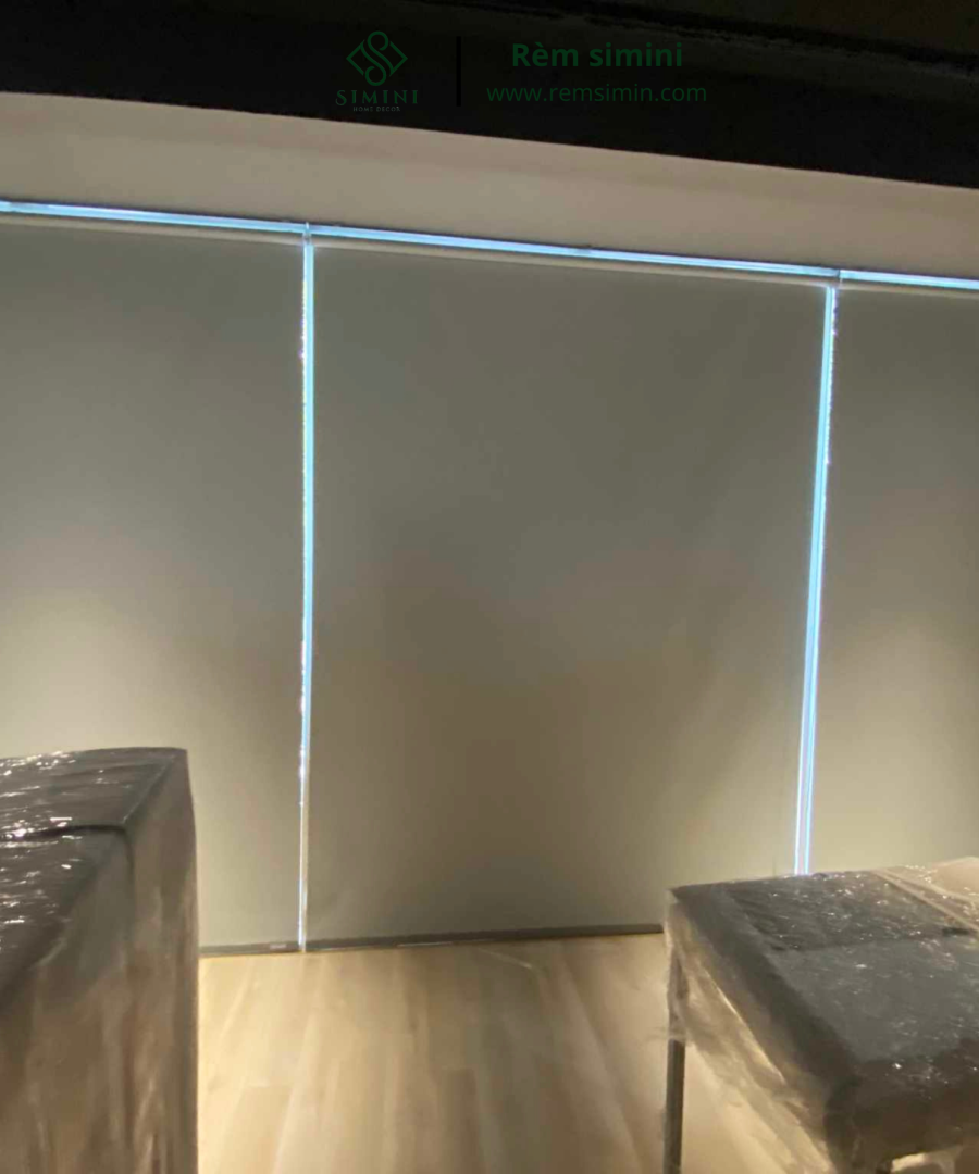 [Màu Trắng] Rèm cuốn, Rèm cuốn không cần khoan, rèm che cửa sổ chống nắng cản sáng có đặt theo yêu cầu Simini (Sao chép) (Sao chép)