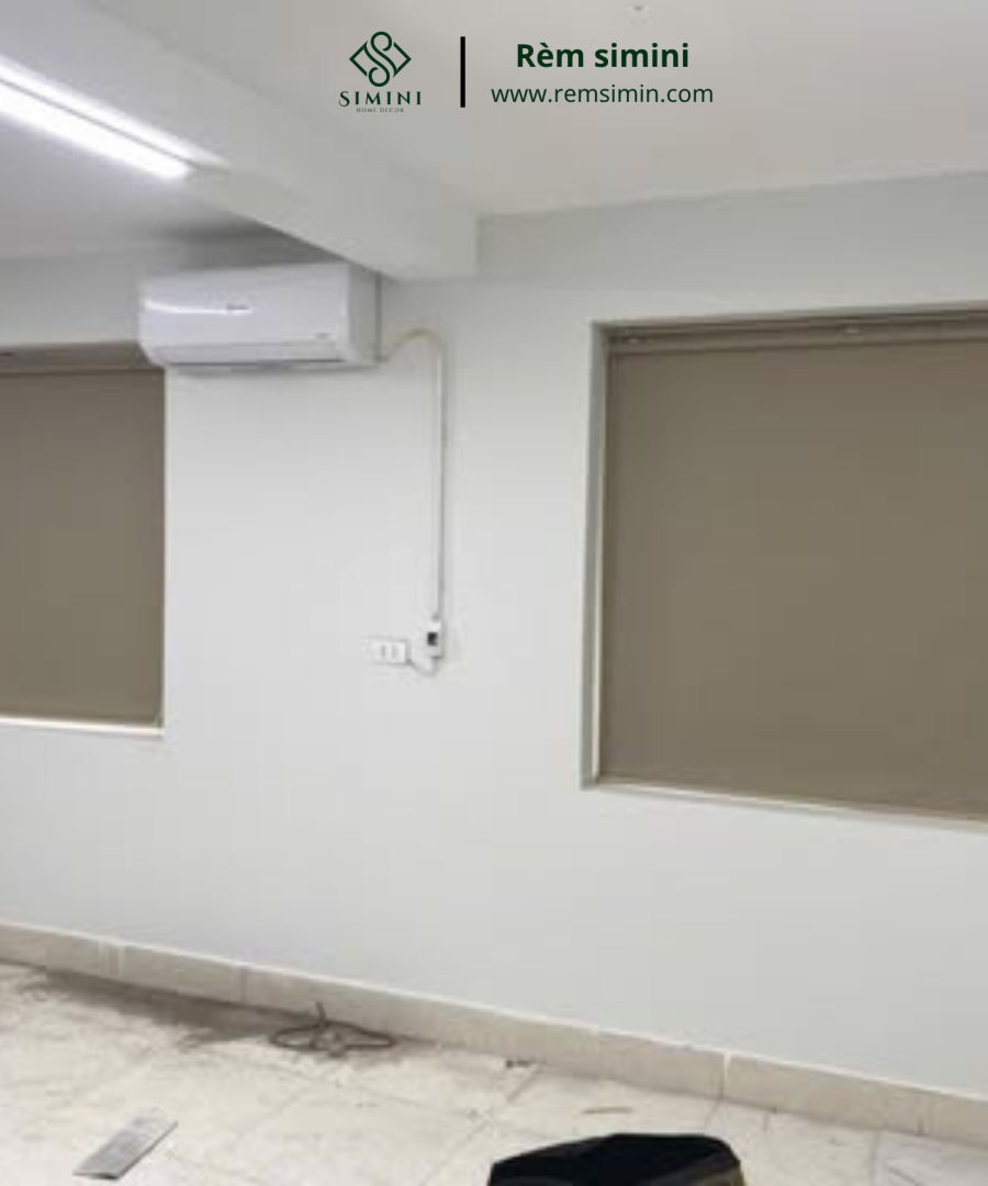 [Màu Ghi Đậm] Rèm cuốn, Rèm cuốn không cần khoan, rèm che cửa sổ chống nắng cản sáng có đặt theo yêu cầu Simini (Sao chép) (Sao chép) (Sao chép)