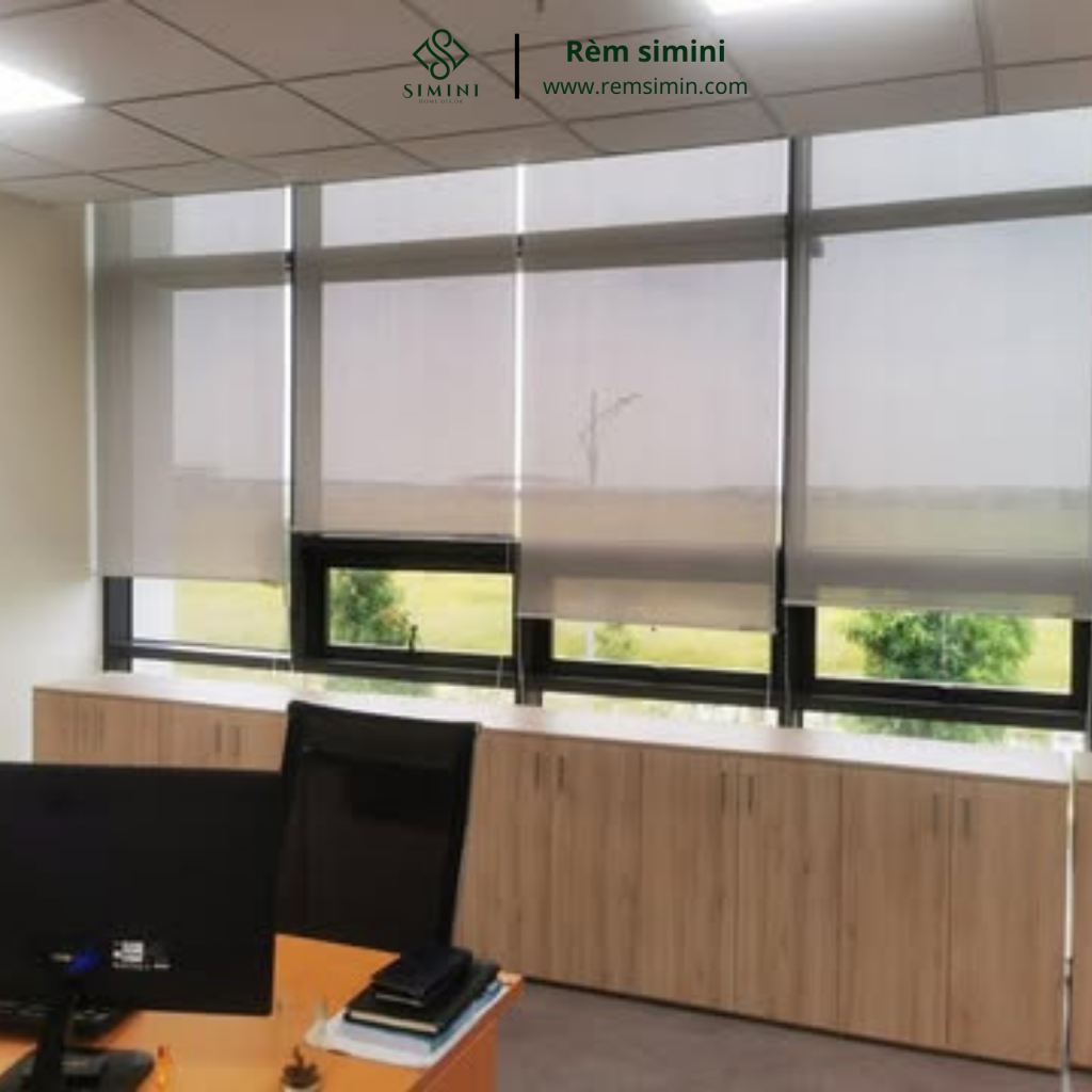 Rèm Cuốn Trơn Simini In Tranh Biến Cửa Sổ Thành Tác Phẩm 98